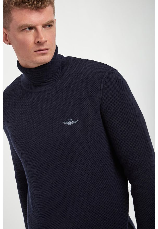 Aeronautica Militare - Golf męski wełniany AERONAUTICA MILITARE. Typ kołnierza: golf. Materiał: wełna