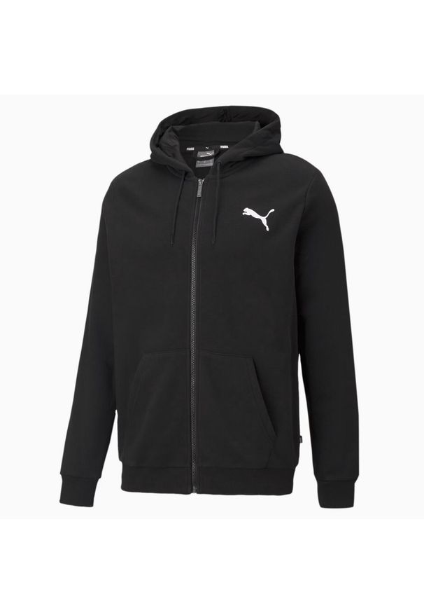 Puma - Bluza Rozpinana Damska Elastyczna ESS+. Kolor: czarny