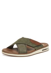 Rieker Klapki 29083-52 Khaki. Kolor: brązowy. Materiał: syntetyk, materiał #2
