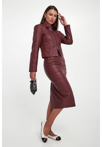 Armani Exchange - Spódnica skórzana midi ARMANI EXCHANGE. Materiał: skóra #1