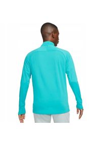 Nike - Męska Koszulka Academy 21 DriFIT Quarter Zip Drill Top. Kolor: niebieski