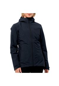 Kurtka uniwersalna damska Jack Wolfskin 11156211010. Typ kołnierza: kaptur. Kolor: czarny, niebieski, wielokolorowy