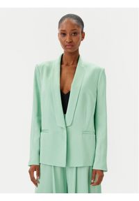 BOSS Marynarka Janka3 50537473 Zielony Regular Fit. Kolor: zielony. Materiał: syntetyk