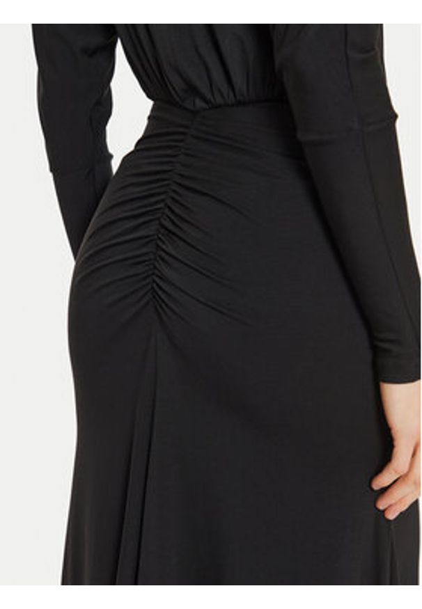 Pinko - PINKO Sukienka dzianinowa 104455 A29B Czarny Regular Fit. Kolor: czarny. Materiał: syntetyk