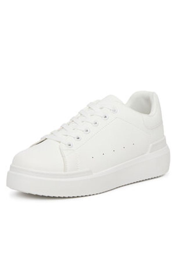 DeeZee Sneakersy YB520-1 Biały. Kolor: biały. Materiał: skóra
