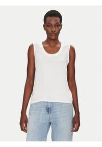 ViCOLO Bluzka TD0006 Biały Relaxed Fit. Kolor: biały. Materiał: wiskoza #1