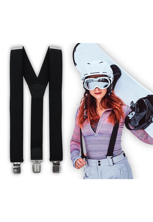 Modini - Mocne szelki narciarskie - do spodni XL143. Materiał: skóra, guma