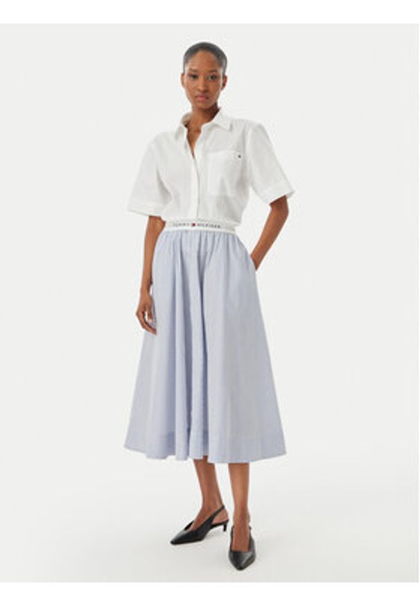 TOMMY HILFIGER - Tommy Hilfiger Koszula WW0WW48899 Biały Relaxed Fit. Kolor: biały. Materiał: bawełna