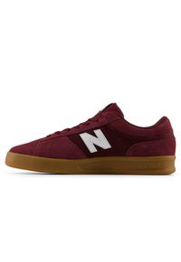 Buty unisex New Balance Numeric UN430BYG – bordowe. Kolor: czerwony. Materiał: dresówka, skóra. Szerokość cholewki: normalna. Sport: skateboard #6