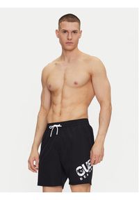 Guess Szorty kąpielowe F5GT27 WG2E2 Czarny Regular Fit. Kolor: czarny. Materiał: syntetyk #7