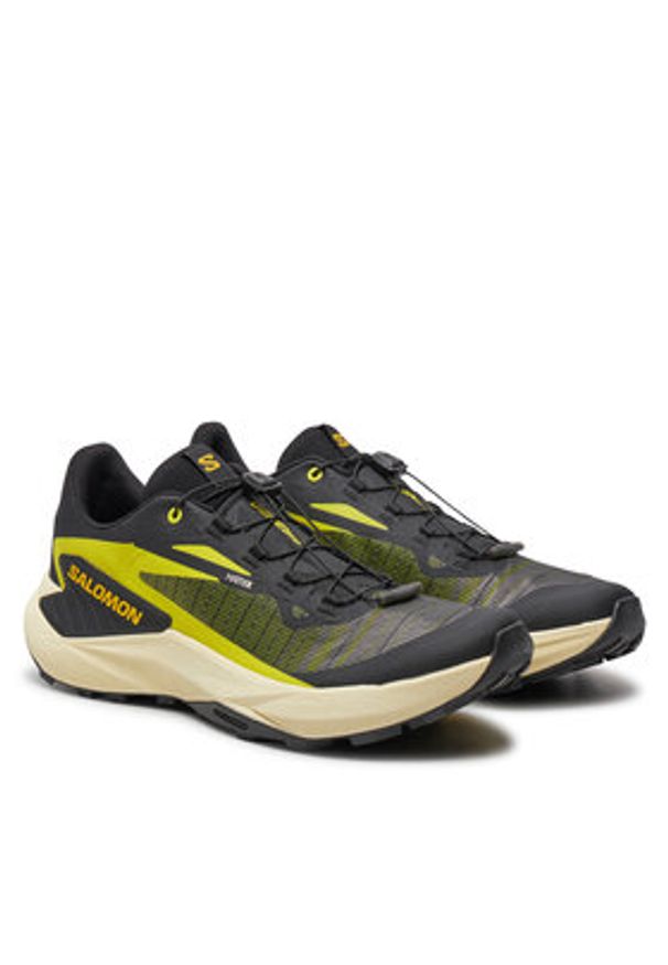 salomon - Salomon Buty do biegania Genesis L47443100 Czarny. Kolor: czarny. Materiał: materiał