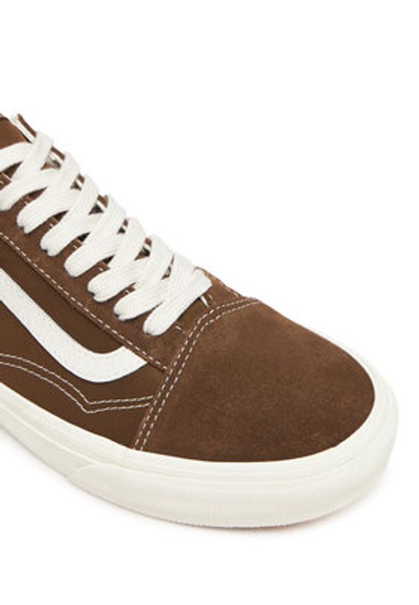 Vans Tenisówki Old Skool VN000D7ZCHS1 Brązowy. Kolor: brązowy. Materiał: skóra, zamsz