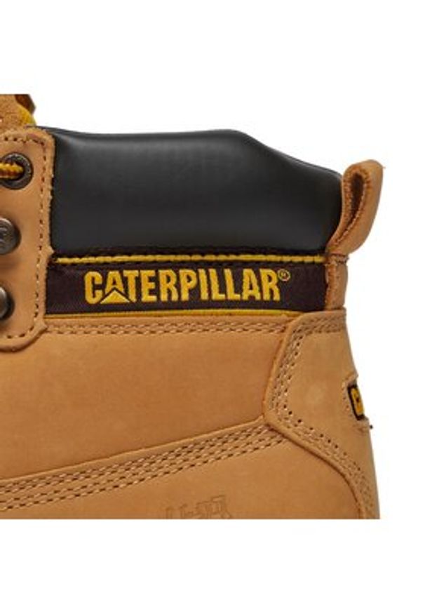 CAT Footwear Trapery Holton 708214 Brązowy. Kolor: brązowy. Materiał: skóra