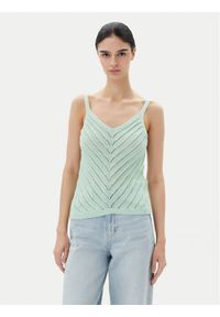 Vero Moda Top Peru 10326463 Zielony Regular Fit. Kolor: zielony. Materiał: bawełna