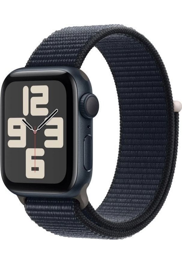 APPLE - Smartwatch Apple Watch SE 2023 GPS + Cellular 44mm Midnight Alu Sport Loop Czarny (MRHC3QP/A). Rodzaj zegarka: smartwatch. Kolor: czarny. Styl: sportowy