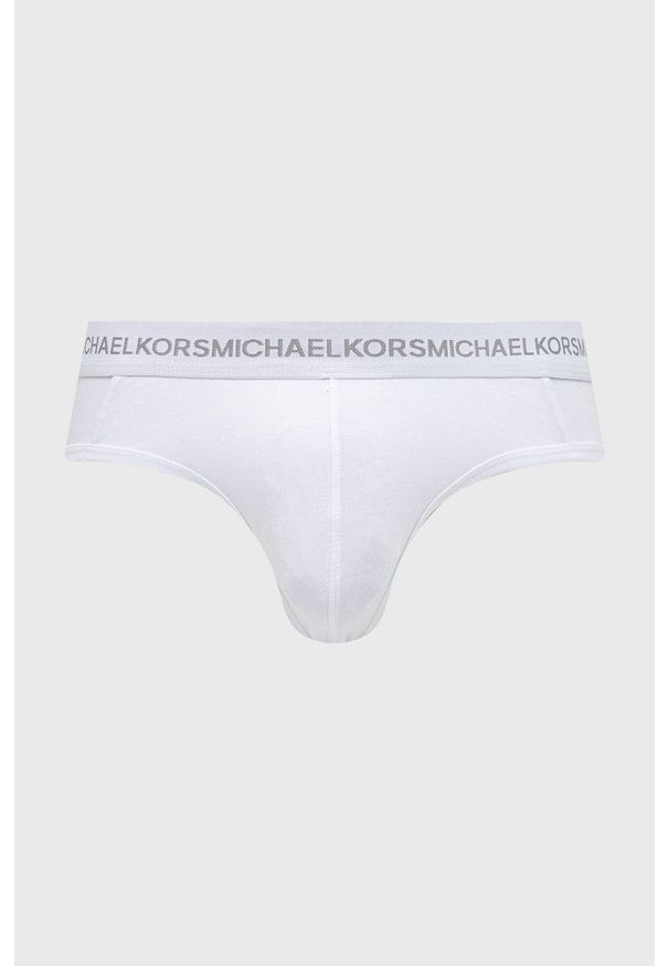 MICHAEL Michael Kors slipy (3-pack) męskie kolor biały. Kolor: biały. Materiał: włókno, bawełna. Długość: długie