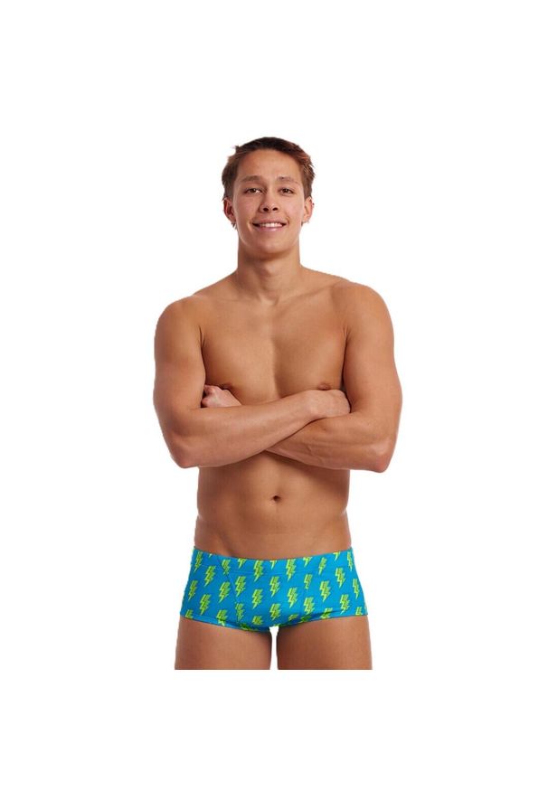 FUNKITA - Kąpielówki męskie spodenki na basen plażę Funky Trunks Bolted. Kolor: niebieski