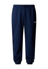 The North Face Spodnie dresowe Simple Dome NF0A8C1W Granatowy Regular Fit. Kolor: niebieski. Materiał: syntetyk
