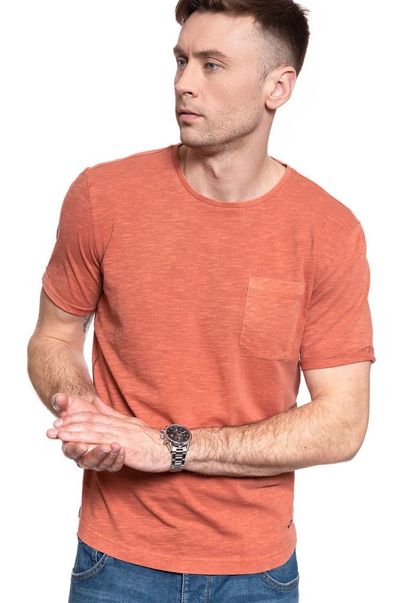 Mustang - T-SHIRT MĘSKI MUSTANG Alex C SLUB GMT DYE 1009532 7103