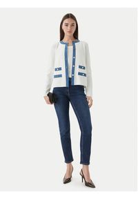 Luisa Spagnoli Kardigan Capotreno 100363 Biały Regular Fit. Kolor: biały. Materiał: syntetyk #5