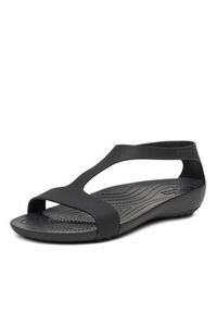 Crocs Sandały SERENA SANDAL 205469-060 Czarny. Kolor: czarny. Materiał: syntetyk, materiał