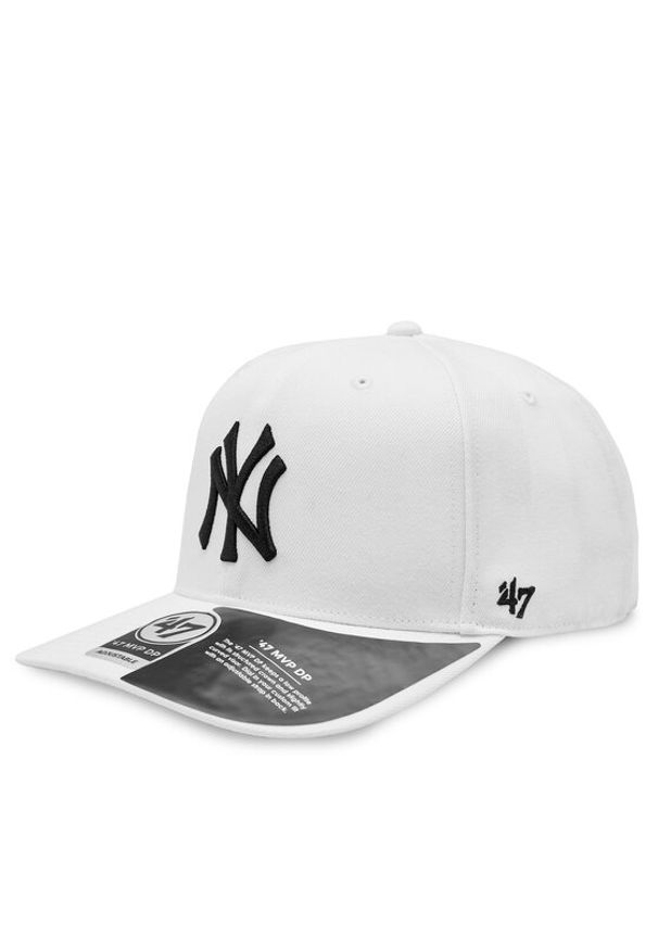 47 Brand Czapka z daszkiem Mlb New York Yankees Cold Zone CLZOE17WBP Biały. Kolor: biały. Materiał: bawełna