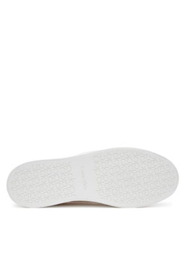 Calvin Klein Sneakersy Vulc Lace Up - Jacq HW0HW02412 Écru. Materiał: materiał