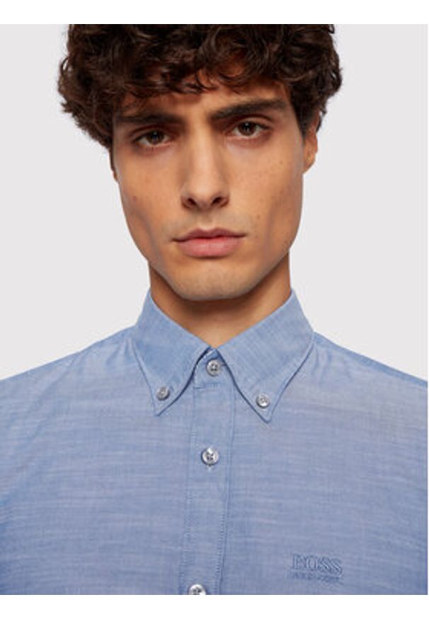 BOSS - Boss Koszula Rod_53E 50447478 Niebieski Slim Fit. Kolor: niebieski. Materiał: bawełna