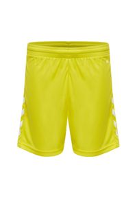 Spodenki piłkarskie dziecięce Hummel Core XK Kids Poly Shorts. Kolor: żółty. Sezon: lato. Sport: piłka nożna