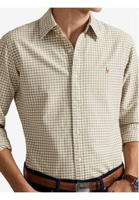 Polo Ralph Lauren Koszula 710852744004 Beżowy Slim Fit. Typ kołnierza: polo. Kolor: beżowy. Materiał: bawełna #2