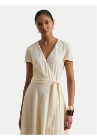 Lauren Ralph Lauren - LAUREN RALPH LAUREN Sukienka koktajlowa 200P13812005 Kremowy Regular Fit. Kolor: kremowy. Materiał: syntetyk. Styl: wizytowy #2