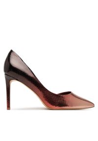 Aldo Szpilki Brandie 13652182 Miedziany. Kolor: brązowy. Materiał: skóra. Obcas: na szpilce