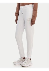 EA7 Emporio Armani Spodnie dresowe 8NTP66 TJ9RZ U0002 Biały Regular Fit. Kolor: biały. Materiał: syntetyk #1