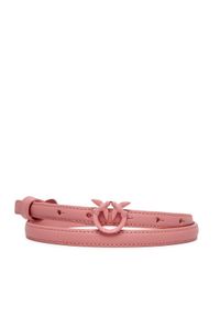 Pinko - PINKO Pasek Damski Love Berry H1 Belt AI 24-25 PLT01 102148 A1K2 Różowy. Kolor: różowy. Materiał: skóra #1