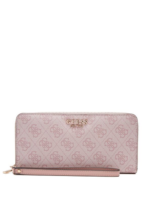 Guess Duży Portfel Damski SWSG96 29146 Różowy. Kolor: różowy. Materiał: skóra