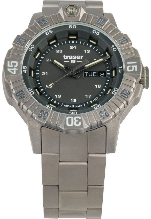 Zegarek Traser Zegarek męski Traser TS-110666 szary. Kolor: szary