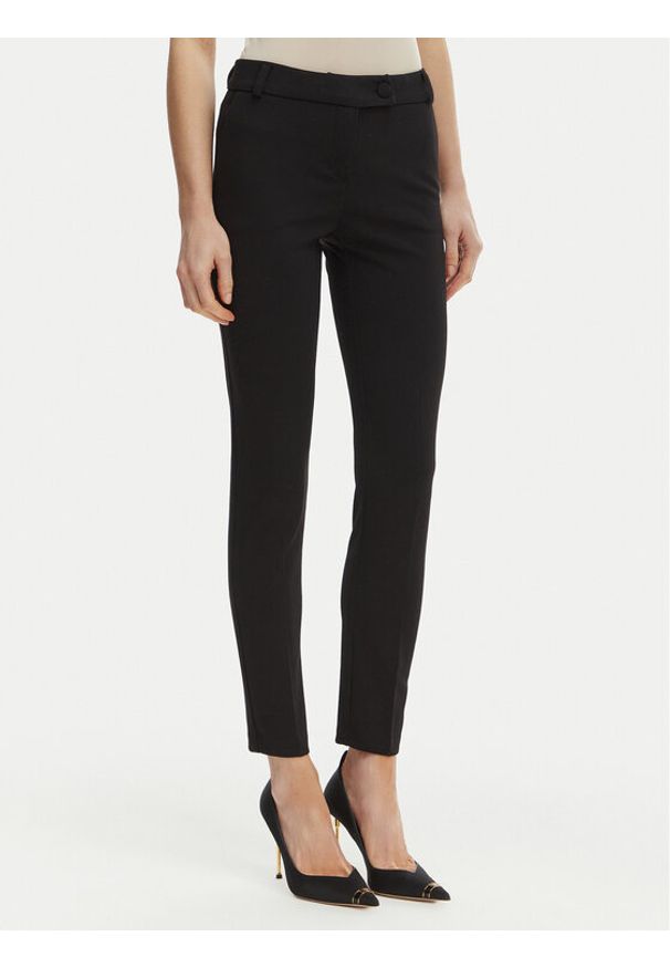 Rinascimento Spodnie materiałowe CFC0127865003 Czarny Slim Fit. Kolor: czarny. Materiał: syntetyk