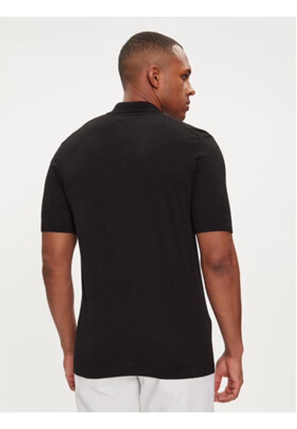 Calvin Klein Polo K10K113053 Czarny Regular Fit. Typ kołnierza: polo. Kolor: czarny. Materiał: bawełna