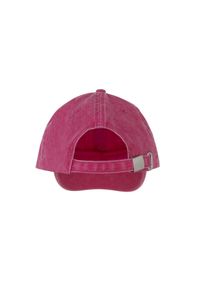 Ochnik - Różowa czapka jeansowa z daszkiem unisex. Kolor: różowy. Materiał: bawełna. Styl: vintage #2