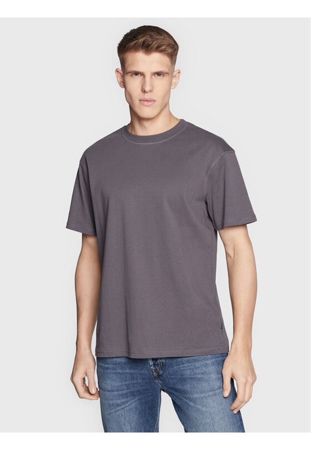 !SOLID - Solid T-Shirt Danton 21107307 Szary Boxy Fit. Kolor: szary. Materiał: bawełna