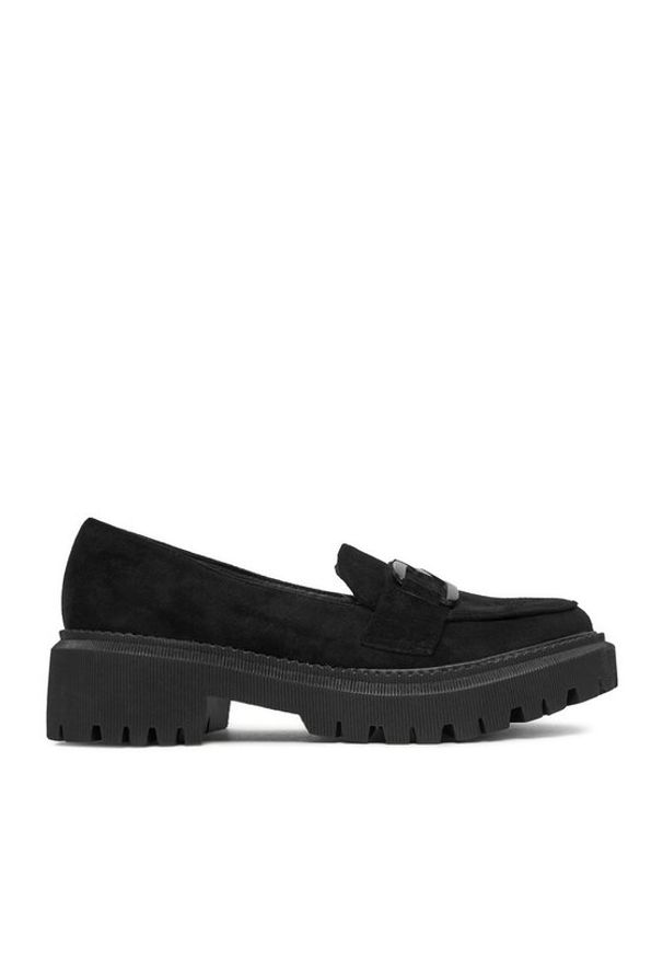 DeeZee Loafersy LE601-5 Czarny. Kolor: czarny. Materiał: materiał