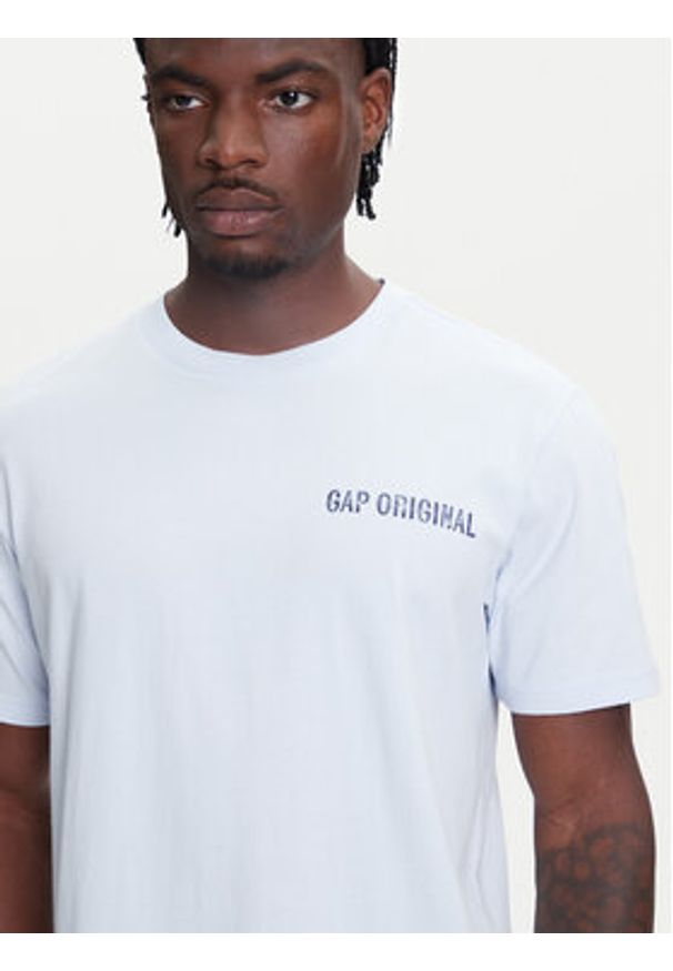 GAP - Gap T-Shirt 768925-01 Niebieski Regular Fit. Kolor: niebieski. Materiał: bawełna