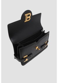 Balmain - BALMAIN Czarna torebka B-buzz Shoulder 24-Cuir EMB. Kolor: czarny. Materiał: skórzane #5