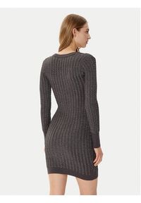 Guess Sukienka dzianinowa W5RK09 Z3KT0 Szary Bodycon Fit. Kolor: szary. Materiał: wiskoza. Typ sukienki: bodycon #4
