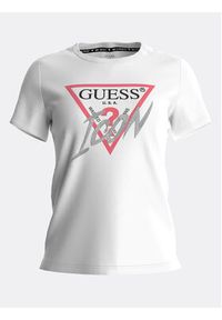 Guess T-Shirt Icon W3GI46 I3Z14 Biały Regular Fit. Kolor: biały. Materiał: bawełna #7