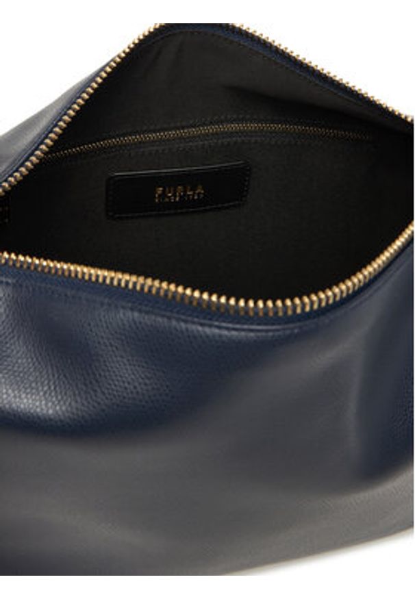 Furla Torebka Tonie M WB01964 A.0023 CN 2676S Granatowy. Kolor: niebieski. Materiał: skórzane