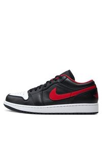 Nike Sneakersy Air Jordan 1 Low 553558 063 Czarny. Kolor: czarny. Materiał: skóra. Model: Nike Air Jordan #2