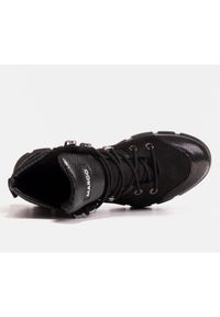 Marco Shoes Sportowe botki damskie z lekkim ociepleniem jesienno-zimowym czarne. Kolor: czarny. Sezon: jesień, zima. Styl: sportowy #6