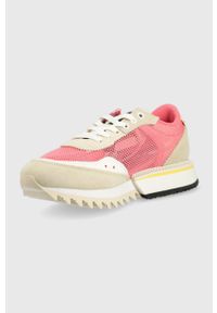 Tommy Jeans sneakersy EN0EN01785.TIJ.CLEAT.W kolor różowy. Nosek buta: okrągły. Zapięcie: sznurówki. Kolor: różowy. Materiał: guma #2