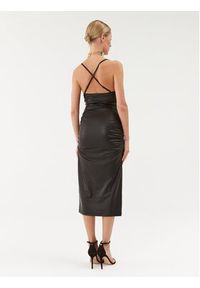 Just Cavalli Sukienka koktajlowa 75PAO924 Czarny Slim Fit. Kolor: czarny. Materiał: syntetyk. Styl: wizytowy